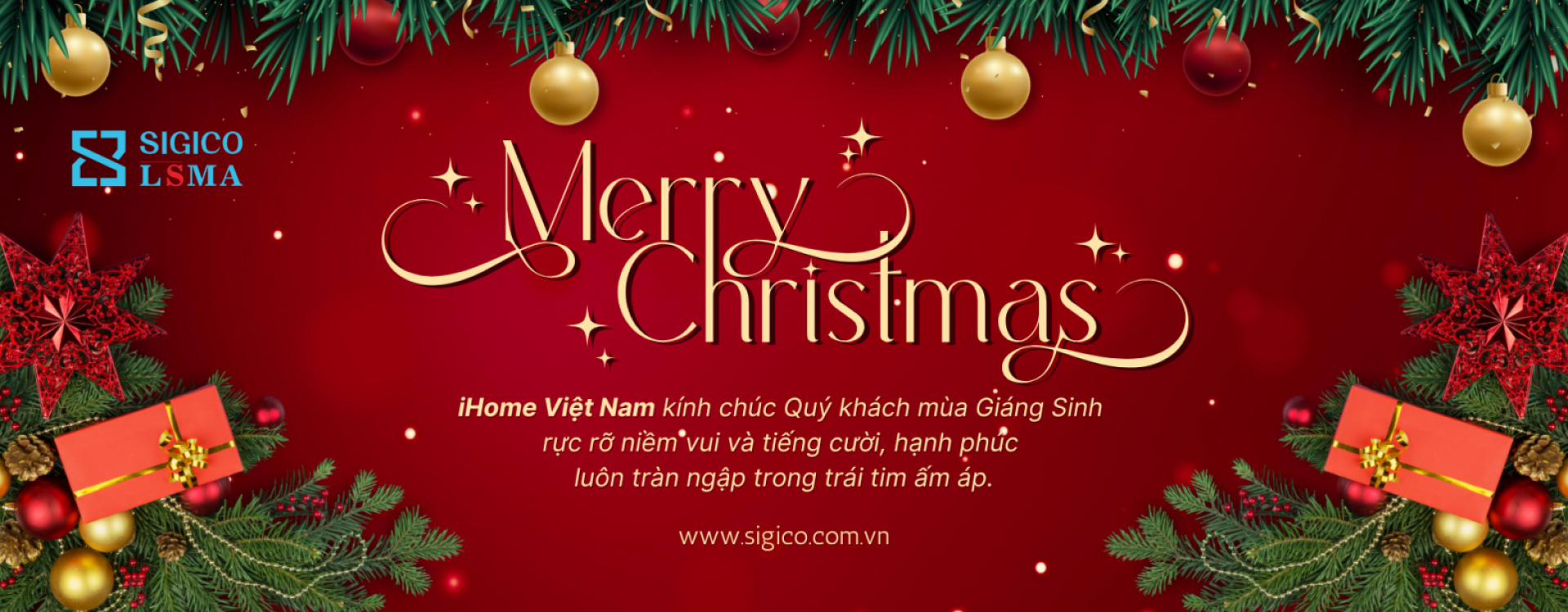 iHome Việt Nam kính chúc Quý khách mùa Giáng Sinh  rực rỡ niềm vui và tiếng cười, hạnh phúc