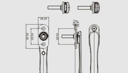 Bộ phụ kiện trượt nâng dành cho cửa nhôm cao cấp vận hành nhẹ bền