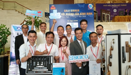 Phụ kiện Sigico tại Hội nghị ngành cửa Bình Định