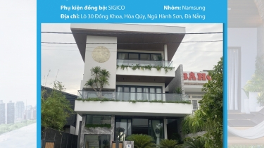 NHÔM NAMSUNG GHI KẾT HỢP PHỤ KIỆN MÀU BẠC SIGICO TẠI ĐÀ NẴNG