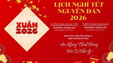 IHOME VIỆT NAM THÔNG BÁO LỊCH NGHỈ TẾT NGUYÊN ĐÁN BÍNH NGỌ 2026